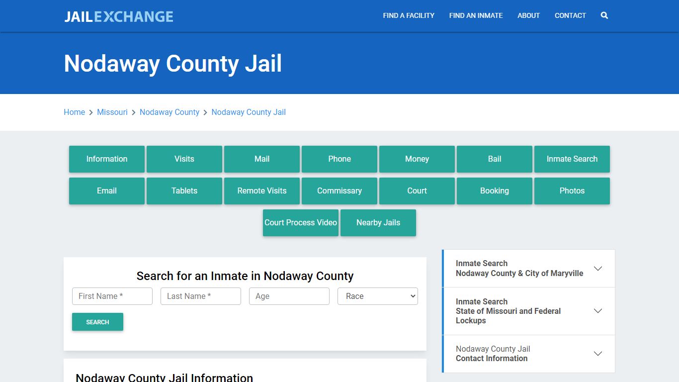 Nodaway County Jail Roster Lookup, MO, Inmate Search